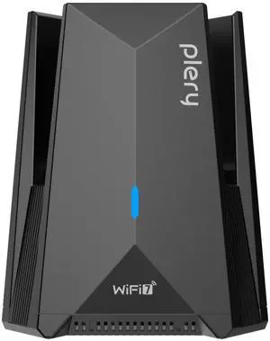 PLERY BE6500 USB WiFi 7 Adapter for Gaming 4K Streaming, Tri-Band 6500Mbps Wireless Dongle for Desktop PC with Type-C to USB 3.0, Driver-Free for Home Office & Entertainment, Support Windows 11/10