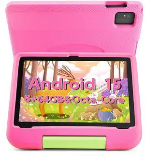 2025 Android 15 Tablet, 10 inch Kids Tablet, Tablets for Kids with Parental Control, Octa-Core CPU, 8GB+64GB Expandable to 1TB, HD Touchscreen, 5000mAh Battery