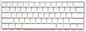 Ducky One 2 Mini Pro Pure White RGB LED 60% Double Shot PBT Mechanical Keyboard (Kailh Box Brown)