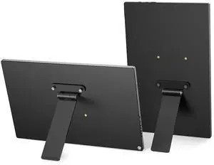 UPERFECT Portable Monitor Stand with Hand Screw, 7 to 18.5 inch Freestanding Desk Mount with Swivel/Tilt/Rotation, Fits Monitor with M3/M4*75MM VESA