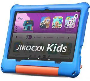 JIKOCXN Kids Tablet, Android 15 Tablet for Kids 10 inch Octa-Core with Case, 24GB RAM 64GB ROM 1TB TF Card Expandable for Toddler Children, Parental Control, Dual Camera, BT5.0, WiFi, Gift