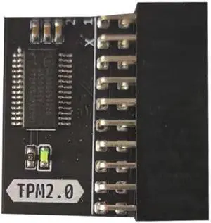 TPM2.0 Encryption Security Module, TPM 2.0 Module LPC 20pin Module for Gigabyte & ASUS Motherboard GA 20-1 Pin 2 * 10P TPM Remote Card Compatible with Win11