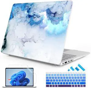 Mektron Case for 13.8" Microsoft Surface Laptop 7 Windows 11 AI PC 2024 Surface Laptop 13.8 Inch Cover Fits Model 2036, Keyboard Cover +Screen Protector +Dust Plugs, Cloud & Lightning