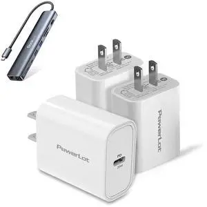 9 in 1 USB C Hub Bundle with USB C Charger Block