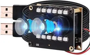 1080P USB Camera Module Dual Lens Day Night Vision Webcam Board with IR LED for Computer WDR PC Camera Mini UVC USB2.0 Web Camera Auto IR Infrared USB Security Camera HD AR0230 USB with Camera