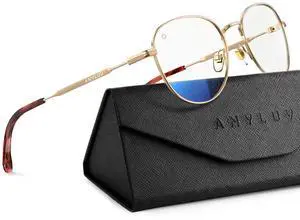 ANYLUV Blue Light Blocking Glasses Men Women, Rectangle Lightwight Blue Light Glasses Computer Screen for Eye Protection
