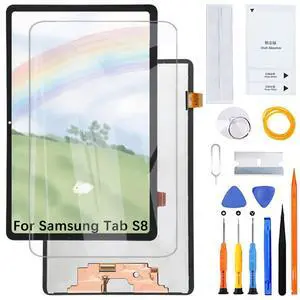 Display Screen for Samsung Tab S8 X700 X706 LCD Screen Replacement Assembly with Kit