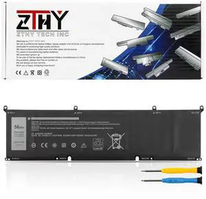 8FCTC Battery 11.4V 56Wh 3-Cell Replacement for Dell G15 5510 5511 5520 G7 7500 Inspiron 5620 7510 7610 Vostro 7510 7620 XPS 15 9500 9510 Precision 5550 5560 5570 Alienware M15 R3 R4 R5 R6 R7 M17 R3