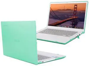 mCover Case ONLY Compatible with 2023~2024 14-inch ASUS Chromebook Plus Enterprise CX34 (CX3402) Series Laptop Computers (NOT Fitting Any Other ASUS Models) - Green