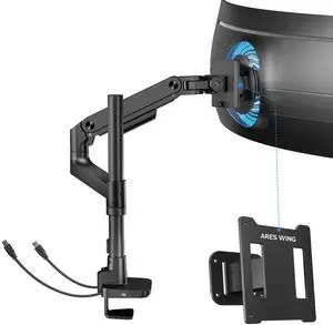 ARES WING Ultrawide Monitor Arm & VESA Adapter for Samsung Neo G9, G65B, G70A, G75T, G85NB, CRG9, CHG9, CHG90, and Odyssey G9 Monitors
