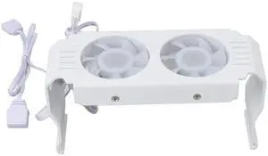 Computer Memory RAM Cooler ARGB Fans, Memory Module Heat Sink with 5V 3 Pin ARGB Sync Light Effect, PWM Temperature Control, Support DDR DDR2 DDR3 DDR4 DDR5 (White)