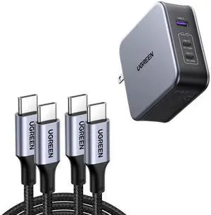 UGREEN Nexode 140W USB C Charger Bundle with 100W 2 Pack USB C Cable