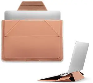 MOFT Laptop Carry Sleeve, 2-in-1 Laptop Bag & Stand for 13" MacBook Air/Pro & Dell/HP/Lenovo/Asus, Stylish Slim Computer Sleeve Bag with Expandable Storage for Computer Accessories, Class Nude