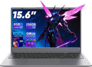 ZENAERO Laptop Computer, 8GB RAM 256GB SSD, AMD 3020e Processor, 15.6" Gaming Laptops with Full HD IPS Display, 3xUSB A, 2xType-C, HD Port, Wi-Fi 5, BT5.0, Thin and Light Notebook PC for Business