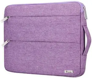 Voova 15.6 16 Inch Laptop Sleeve Case Compatible with MacBook Pro 16 M1/M2/M3/M4 Max 2019-2025, 15.6-16 Hp Lenovo Acer Asus, Waterproof Slim Computer Bag Cover with Handle, Lavender