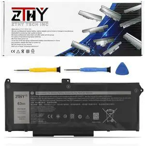 ZTHY RJ40G Battery Replacement for Dell Latitude 14 5420 Latitude 15 5520 Precision 15 3560 Series P137G P137G001 P104F P104F001 P104F002 075X16 01K2CF WY9DX 0WK3F1 0M3KCN 005R42 15.2V 63Wh 4Cell