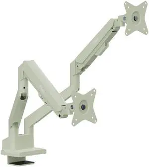 Pixio PS1D Wave Mint Dual Monitor Arm Stand Desk Mount - Fits up to 32 inches Monitors and up to 19.8lbs. VESA Compatibility and Integrated Cable Management