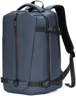 BAGOK Travel Backpack for Men and Women, Flight-Approved Carry-On Backpack with Laptop Compartment; Large-Capacity Personal Item for Business, Work, School, or Weekend Trips(Blue)