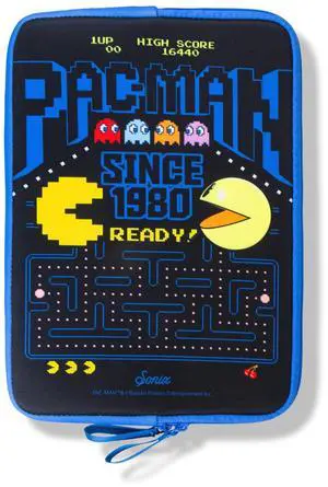 Sonix Slim Laptop Sleeve 14 inch, Neoprene Computer Cover Case, Protective Tech Bag | Pac-Man 45th Anniversary - 14"
