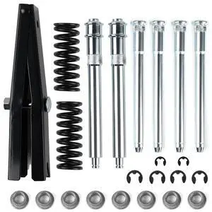 Door Hinge Pin and Bushing Repair Kit with Spring  Fits 1988-2002 Chevy GMC C1500 C2500 C3500 K1500 K2500 K3500 Suburban Tahoe Yukon Escalade  Front Upper Door Alignment Fix Kit