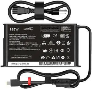 135W USB C Charger Compatible with Lenovo ThinkPad Z16 G1 P16S G1 T16 G1 G2 Laptop AC Adapter