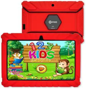 Contixo V8 7" Kids Tablet - 32GB Storage, Pre-Loaded Exclusive Ad-free Content, Android, Parental Controls, Durable Kid-Proof Case, IPS Touch Screen, Dual Camera, WiFi, Ages 3-12, Gift - [Color]