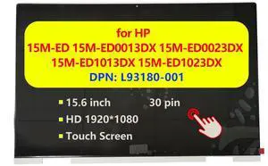L93180-001 Replacement for HP Envy X360 Convertible 15-ED 15M-E 15M-ED0023DX Laptop Touchscreen Display LCD Touch Screen Module Digitizer Assembly with Bezel