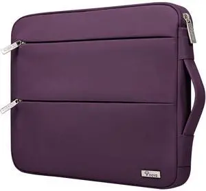 Voova 15.6 16 Inch Laptop Sleeve Case Compatible with MacBook Pro 16 M1/M2/M3/M4 Max 2019-2025, 15.6-16 Hp Lenovo Acer Asus, Waterproof Slim Computer Bag Cover with Handle, Dark Purple