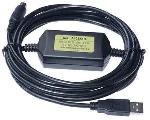 Washinglee USB-AFC8513 USB Programming Cable for Panasonic PLC FP0 FP2 FPX Series, for USB-AFC8513 Replacement, 6 FT