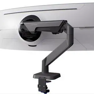 Modernsolid Heavy Duty Monitor Arm Desk Mount for 34-49 Inch Ultrawide Curved Monitors, Supports 14-38 lbs, Gas Spring Ergonomic Full Motion with Cable Management, Red Dot Design Awarded, Black