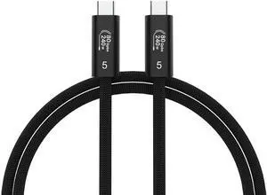 The upgraded 80Gbps USB 4 Cable for Thunderbolt 5 Cable, 240W Charging and 16K/8K Displays, 3.3ft USB- C to USB C Cable, Compatible With USB 4,Thunderbolt 4/3, iphone16/17,ipad pro,MacBook pro/Air