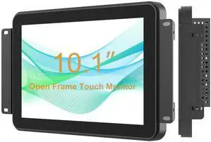 Senisway 10.1 Inch Industrial Touch Monitors 10 Points Embedded Open Frame Monitor 1280 x 800 @ 60Hz TFT LCD Suitable for kiosks, ATMs, Vending Machines