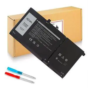 40Wh Type JK6Y6 Battery for Dell Inspiron 14 5000 5300 5301 5401 5402 5408 5409 5501 5508 5509 5400 5406 7405 7300 7306 7500 7506 2-in-1 Silver Series P102F Latitude 3410 3510 Vostro 5301 5401 5501