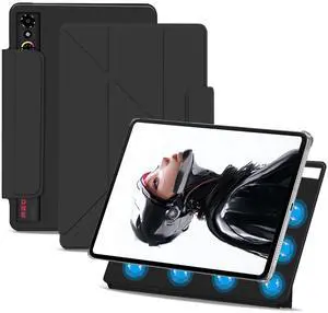 Case for REDMAGIC Astra Gaming Tablet 9inch,NOUKAJU Magnetic Case Cover,Tablet Protection Cover,Adjustable Bracket,Drop-Resistant,Anti-Scratch,Protection Case for REDMAGIC Astra(Black)