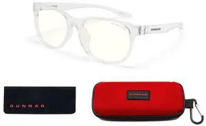 GUNNAR - Blue Light Glasses for Kids (age 8-12) - Blocks 35% Blue Light - Rush, Crystal, Clear Tint