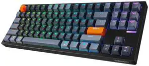 ADESSO EasyTouch 1100 Wired/Wireless/Bluetooth Multi-OS Illuminated Mechanical VIA Compact Keyboard with Copilot Ai Hotkey