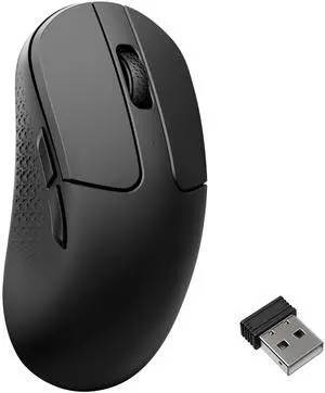Keychron M3 Mini 8K Wireless Bluetooth 5.3/2.4 GHz/Wired Optical Mouse, Ultra-Lightweight 55g Programmable PixArt 3950 Sensor with up to 30,000 DPI/ 750 IPS for Windows Mac Linux - Black