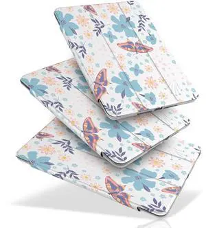 MecBevia Case for iPad 10.2 Inch 9th Generation 2021 / 8th Gen 2020 / 7th Gen 2019, Slim iPad 10.2 Case Cover with Hard PC Back, Auto Wake/Sleep, Butterfly Whispers