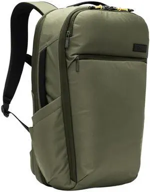 Halfday Roamer All-in-One Travel Backpack | 15 Laptop Compartment, Built-In Shoe/Laundry Pouch, Magnetic Sternum Strap, Padded Shoulder Support | Weekend & Business Trip Carry-On Bag, Olive