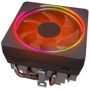 CPU Wraith Prism Cooler RGB LED Aluminum Heatsink Copper Core Base 4-Pin PWM 95mm Fan Pre-Applied Thermal Paste Compatible with AMD Socket AM5 AM4 AM3 AM2, Ryzen 1700X 1800X 2700X 3700X 4700X 5700X