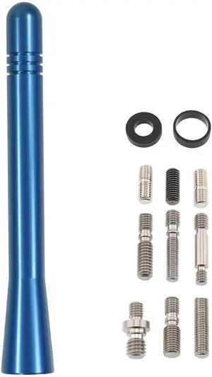 Votex - Made in USA - 4 Inch Blue Aluminum Antenna - Stainless Steel Threading Votex - Made in USA - 4 Inch Blue Aluminum Antenna - Stainless Steel Threading