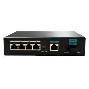 Gigabit Unmanaged PoE+ Switch (6-Port): 4 PoE Ports (52W) + 1 Uplink + 1 SFP Slot, IEEE802.3af/at, Overload Protection, Fanless Plug & Play Gigabit Unmanaged PoE+ Switch (6-Port): 4 PoE Ports (52W) + 1 Uplink + 1 SFP Slot, IEEE802.3af/at, Overload Protection, Fanless Plug & Play