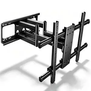 Full Motion TV Wall Mount for 55-90" Screens, Large Front Frame with Long Arm, Max VESA 800x600mm, Swivel/Tilt/Leveling/Extension, Fits 12/16/18 Wood Studs Full Motion TV Wall Mount for 55-90" Screens, Large Front Frame with Long Arm, Max VESA 800x600mm, Swivel/Tilt/Leveling/Extension, Fits 12/16/18 Wood Studs