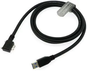 Uonecn USB 3.0 USB-A Data Cable to Right Angle Micro B Connector with Double Screw Lock Shielded Cable for Industrial Camera. Uonecn USB 3.0 USB-A Data Cable to Right Angle Micro B Connector with Double Screw Lock Shielded Cable for Industrial Camera.