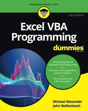 Excel VBA Programming For Dummies 5th Edition (For Dummies (Computer/Tech)) Excel VBA Programming For Dummies 5th Edition (For Dummies (Computer/Tech))