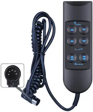 ZWP 6 Button 5 Pin Prong Lift Chair Remote Control Replacement Compatible for Premier Silver Series, Flex Plus SF-50, Medline, MiBed Adjustable Base ZWP 6 Button 5 Pin Prong Lift Chair Remote Control Replacement Compatible for Premier Silver Series, Flex Plus SF-50, Medline, MiBed Adjustable Base