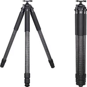 VICELK MK403 71.6'' Carbon Fiber Tripod for Hunting with Arca Swiss Quick-Release Mount, 360 Rotating 52mm Ball Head Adpter for Photography, Hunting and Outdoor, 40mm/1.57" Tube, Load 40kg/88lbs VICELK MK403 71.6'' Carbon Fiber Tripod for Hunting with Arca Swiss Quick-Release Mount, 360 Rotating 52mm Ball Head Adpter for Photography, Hunting and Outdoor, 40mm/1.57" Tube, Load 40kg/88lbs
