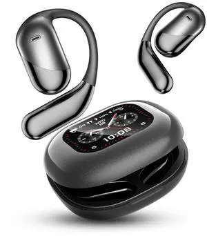 JUNJIEUNVO Q16 PRO Wireless Translation Earbuds with 70 Hour Bluetooth 5.4 Sports, Open wear, Wireless Bluetooth Smart Touch Screen, Ear Cup Earbuds with Ear Hooks, IPX5 Waterproof (Blac JUNJIEUNVO Q16 PRO Wireless Translation Earbuds with 70 Hour Bluetooth 5.4 Sports, Open wear, Wireless Bluetooth Smart Touch Screen, Ear Cup Earbuds with Ear Hooks, IPX5 Waterproof (Blac