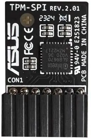 Yeiwenl TPM 2.0 Module SPI Vertical 14-1 Pin, TPM 2.0 Encryption Security Module for ASUS Motherboard Compatible with Win11 Yeiwenl TPM 2.0 Module SPI Vertical 14-1 Pin, TPM 2.0 Encryption Security Module for ASUS Motherboard Compatible with Win11