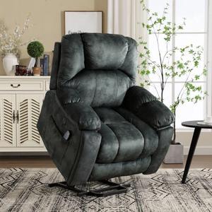 Bestier Heating Massage Chair Recliner with Multiple Adjustable Shelves and Remote Control